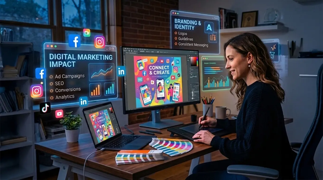 The Power of Graphic Design in Digital Marketing, Branding & Social Media